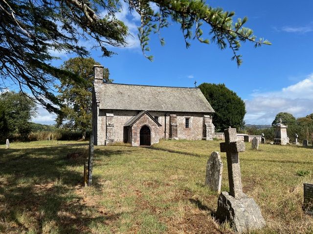 View of Nether Exe church